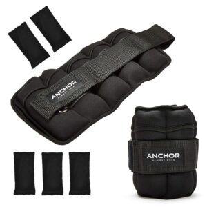 3 in 1 Ankle Wrist Weights Straps pair set for Women Men Fitness, Walking, Jogging, Gym Arm Leg Hand Exercise, Resistance Training, Physical Therapy - Adjustable Weight Options...