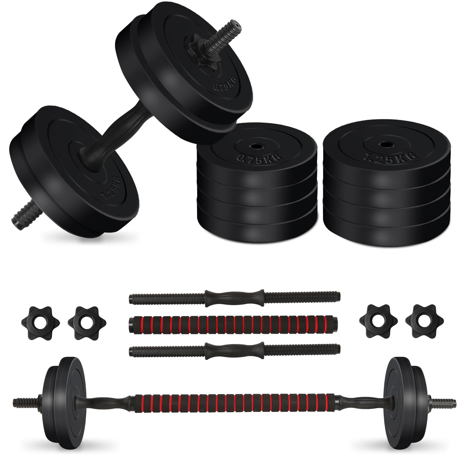 Adjustable Dumbbells Weights Set for Men & Women - Perfect for Bodybuilding & Fitness - 10kg/15kg/20kg/40kg