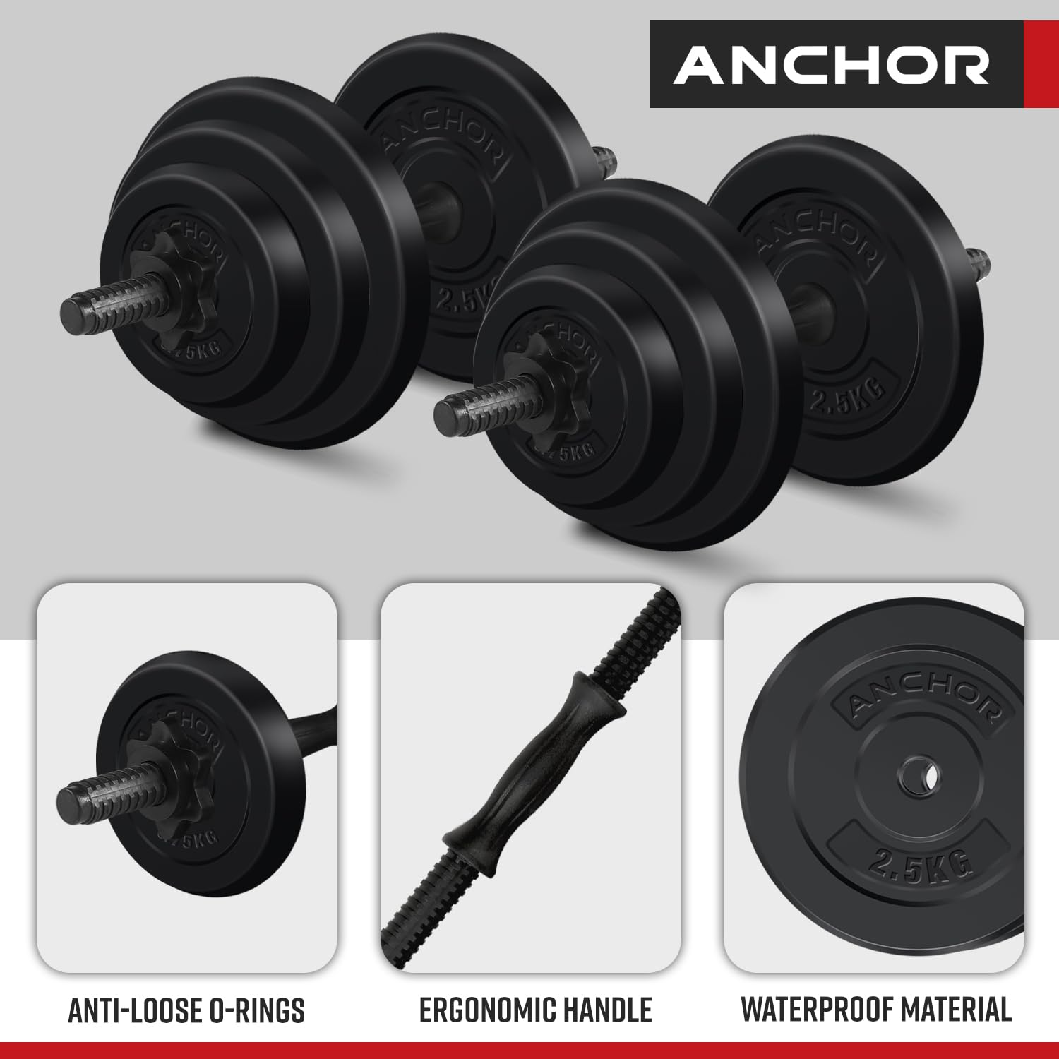 Adjustable Dumbbells Weights Set for Men & Women - Perfect for Bodybuilding & Fitness - Free Weights