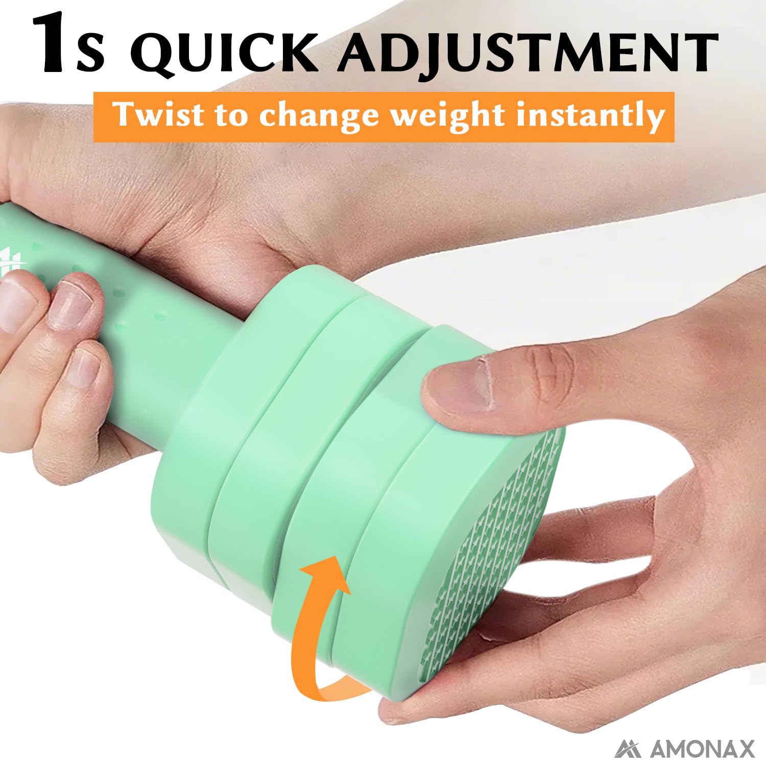 Amonax Adjustable Dumbbells Set, 1kg/2kg/3kg/4kg/5kg Dumbbell Pair, 4-in-1 and 5-in-1 Weights Dumbbells Set Women Men, Free Weights for Home Gym, Workout Hand Weights for...