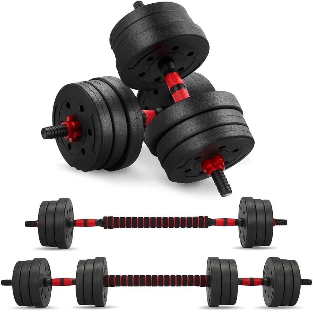 Anchor's Adjustable Dumbbells - 20kg Weights Set for Men & Women, Perfect for Bodybuilding & Fitness Training, Free Weights