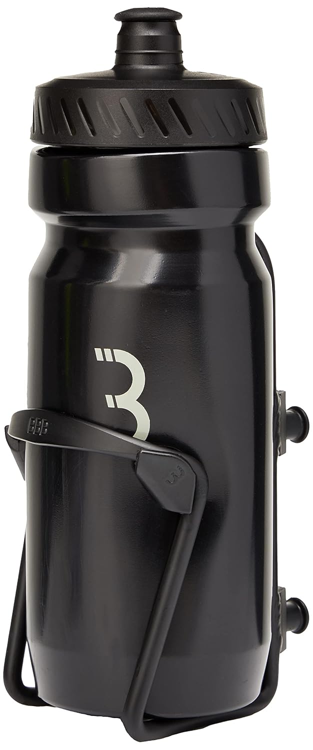 BBB Cycling FuelTank And CompTank Bike Water Bottle Holder With BPA-free Bike Water Bottle I Bike Bottle Cage And Bottle Set I Universal Fit 550ml I BBC-03C