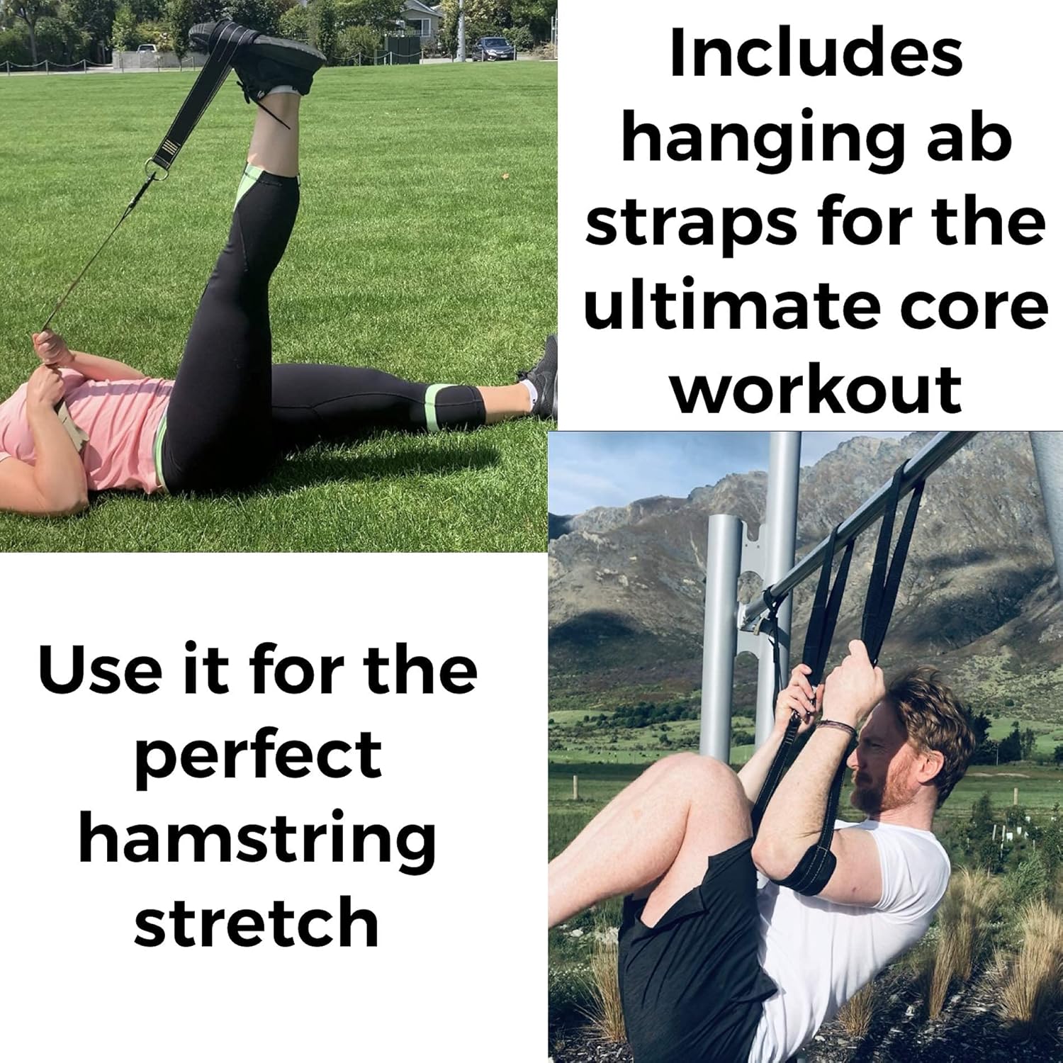 Bodytorc Suspension Trainer, Bodyweight Training Straps for Full Body Workouts at Home, Includes Door Anchor, Extension Arms and Advanced Foot Straps.