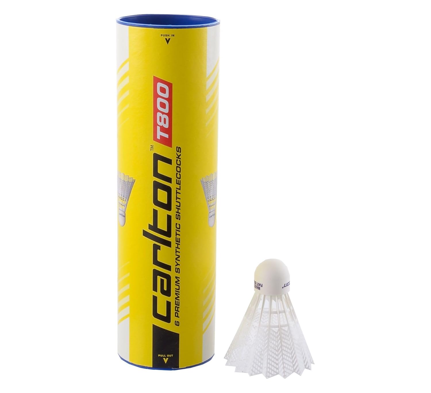 Carlton Badminton Shuttle Tournament T800 - for Juniors and Club Players (1x6 Tube)