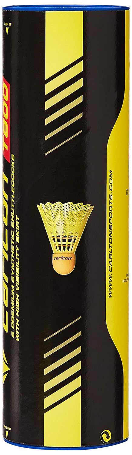 Carlton Badminton Shuttle Tournament T800 - for Juniors and Club Players (1x6 Tube)