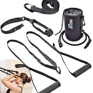 FREESIXD POCKET Sling Trainer Set - Suspension Trainer System with Door Anchor for Home Gym Equipment - Fitness Training Straps, Suitable for Travelling, Full Body Workout,...