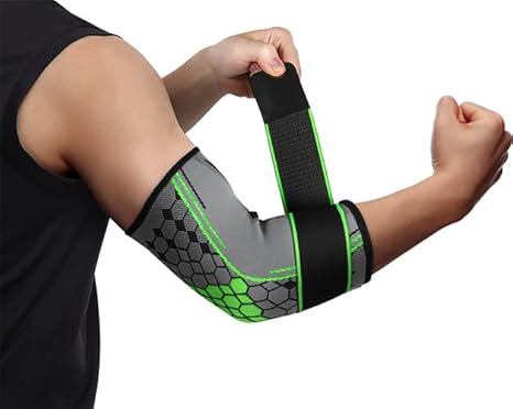 INSTINNCT Elbow Support Brace with Compression Strap for Men and Women, Arm Support Sleeve for Tennis Elbow, Golfers Elbow, Weightlifting, Tendonitis, Joint Pain Relief, Sports