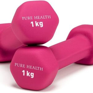 Neoprene Dumbbell Hand Weights Pair Home Exercise for Women Men Arm Pilates Dumbbells in 1kg 1.5kg 2kg 3kg 4kg 5kg 8kg 10kg Set