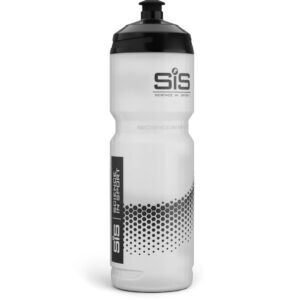 Science in Sport SIS Clear Sports Water Bottle, Plastic Water Bottle, Black Logo, Transparent Colour, 800 ml