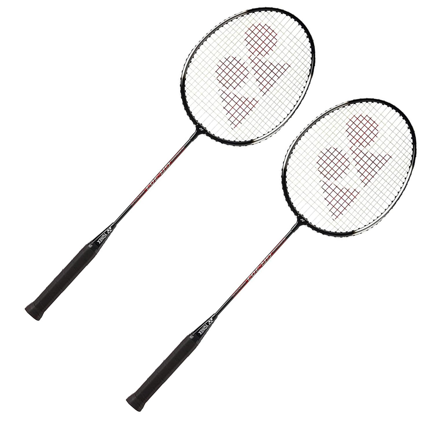 Yonex GR 303 Combo Badminton Racquet with Full Cover, Set of 2 (Black)