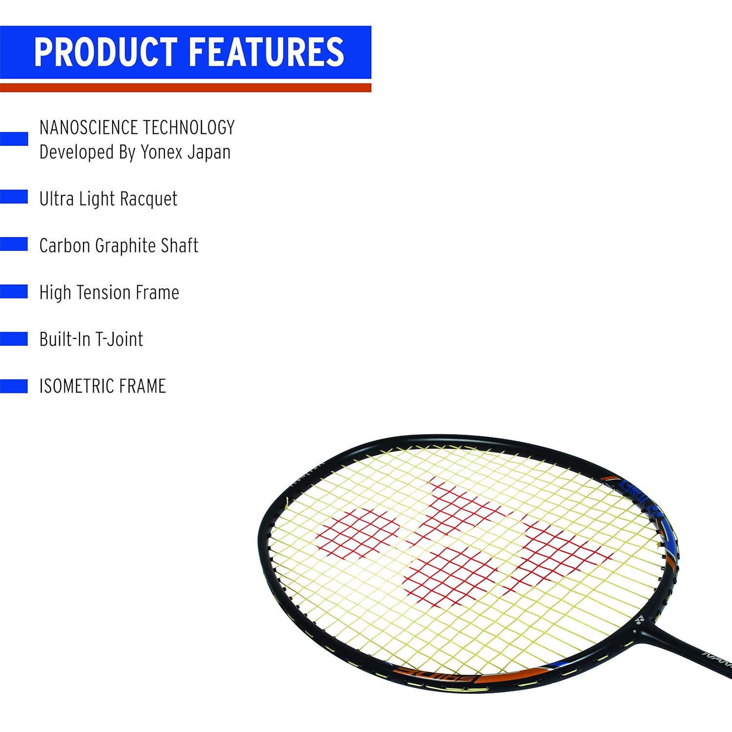 YONEX Nanoray 10F Hi-Flex Pre-Strung Badminton Racquet